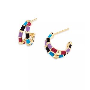 Kendra Scott
Essie Mixed Color Split Huggie Hoop Earrings in 14K Gold Plated